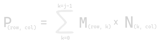 Matrix Multiplication Equation